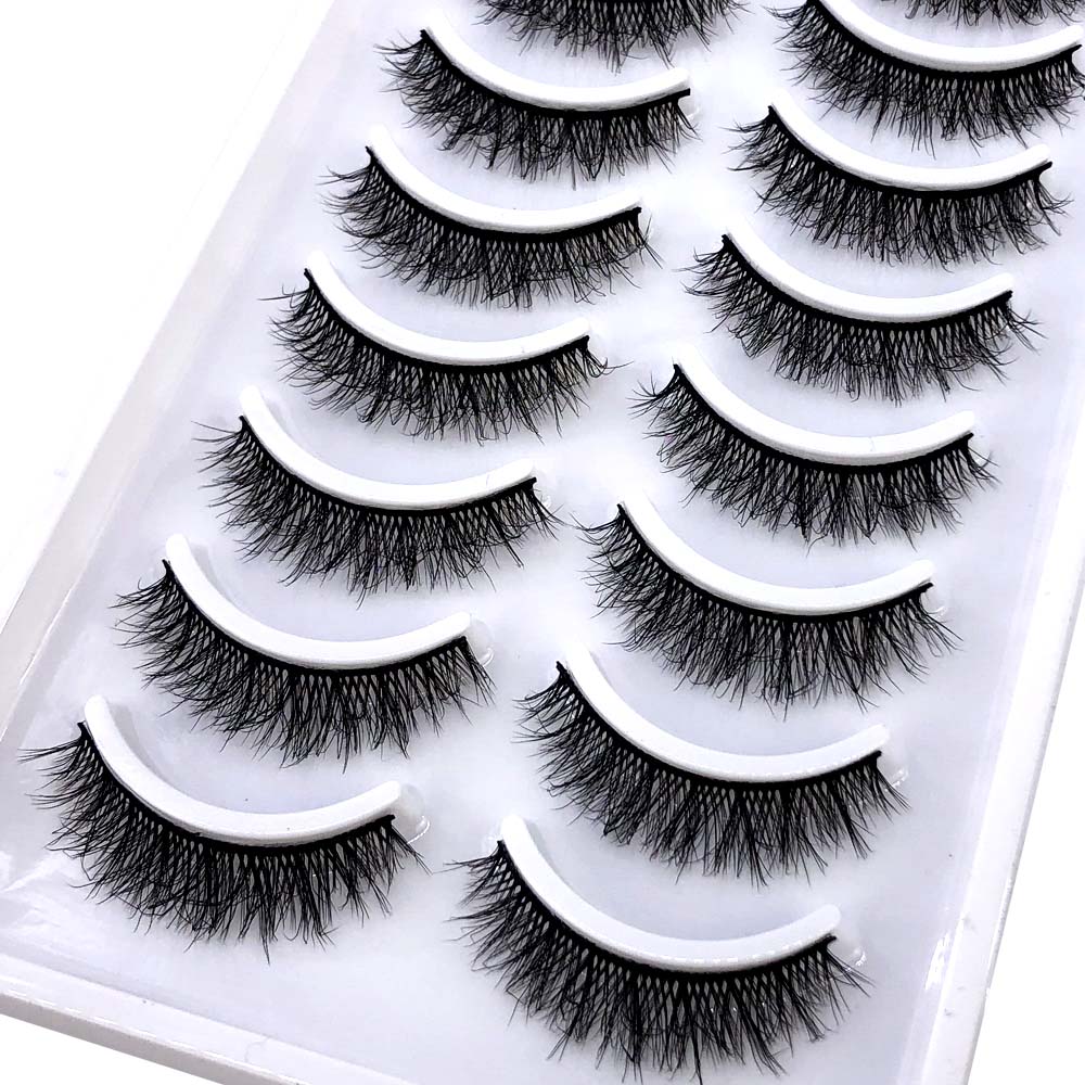 10pairs Makeup Eyelashes Soft Fluffy Lashes False Eyelashes Dramatic 3d Mink Lashes Lash Extension Make Up 3d Cilios Faux Cils