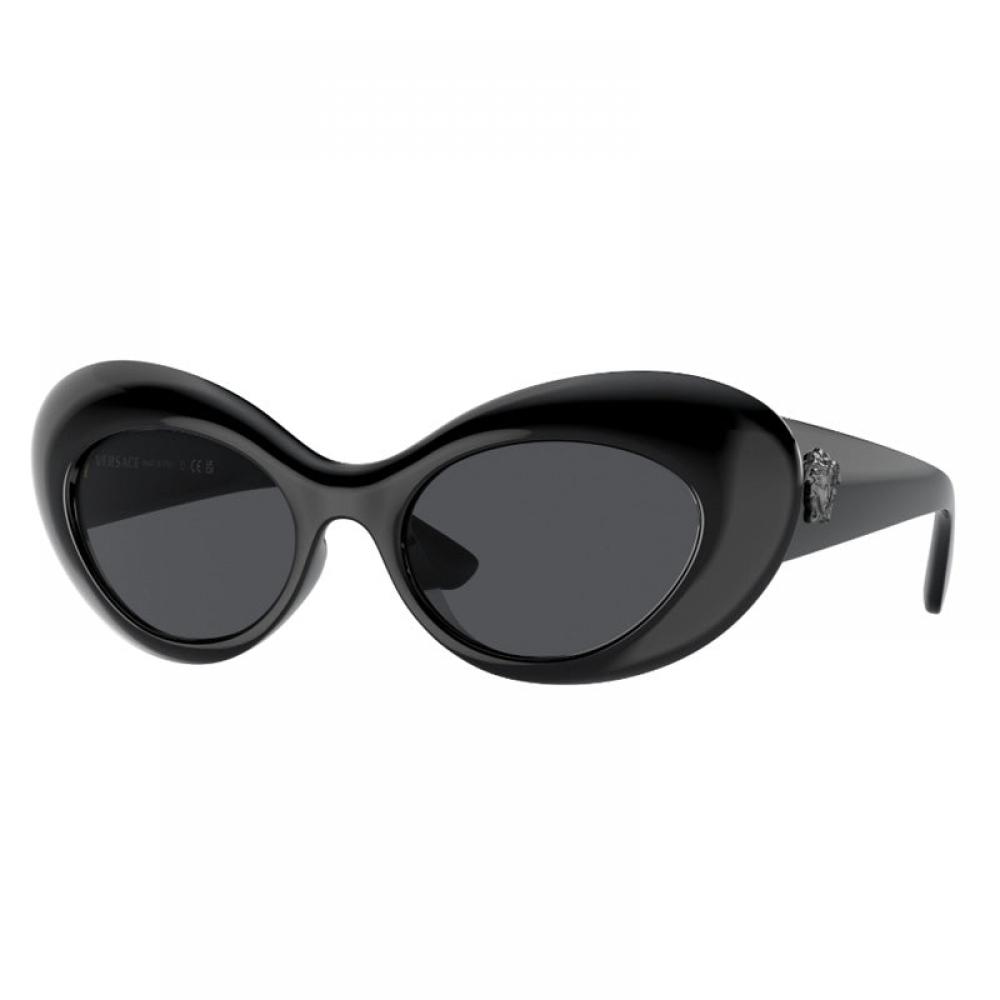 VersAce OvAl Full Rim  With A hAvAnA frAme And dArk Brown Lens. White