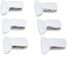 12pcs Metal and Foam Duvet Clips Compact Size Blanket Fasteners Padded Comforter Clips  For Bedding