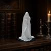 Veiled Goddess Sculpture 3D Printed Sculpture, Mysterious Female Figurine with Robe, Dark Gothic Anti-break Decor Ornament Home Statue for Desk