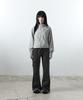 41PRAY Cropped Panel Zip Windbreaker / Sky Blue