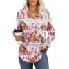Women's Retro Printed Fashionable Long-sleeved Top