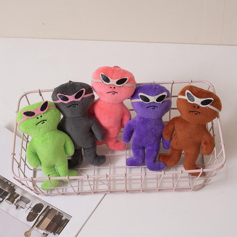 Cartoon Funny Expression Alien Doll Pendant Plush Toy Doll Bag Hanging Keychain