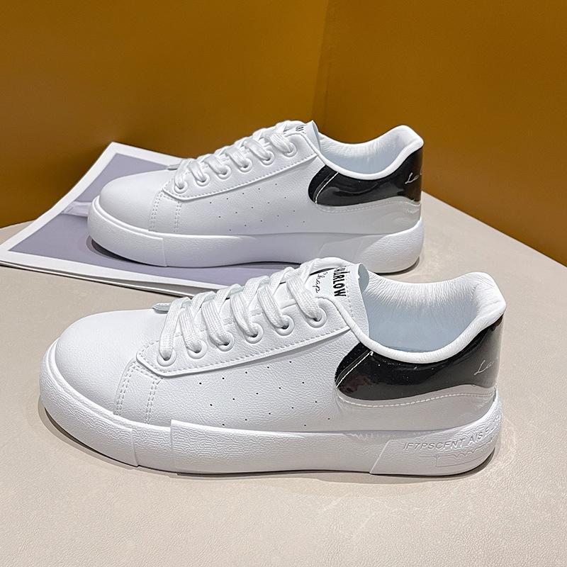 

2025 new little white shoes female McQueen Internet celebrity student casual sports shoes versatile board shoes trend women s shoes wholesale 35