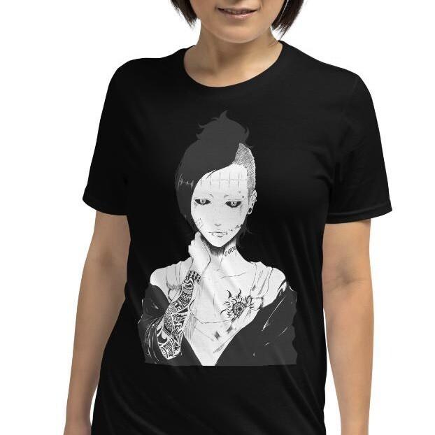 

Anime Goth Boy Uta Horror Tattoo Creepy Short-Sleeve Unisex T-Shirt L
