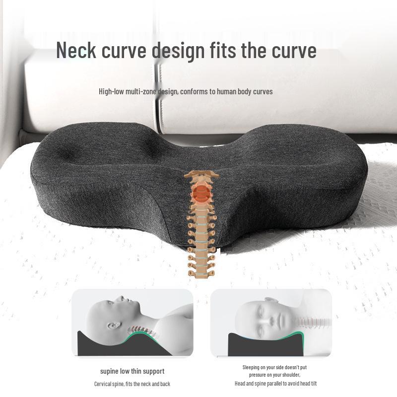 Butterfly Sleep Cervical Neck Support Pillow - Comfortable Slow Rebound for Adults