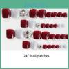 J-128 Toe Nail Wraps In Wine Red Sparkle Beautifully Designed For Women