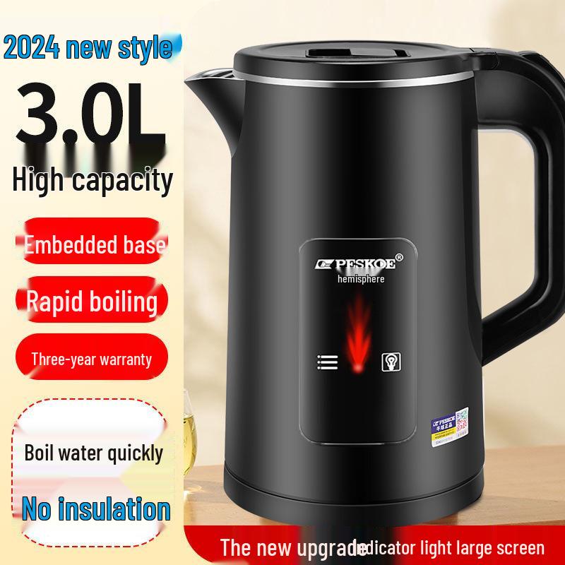 Smart Electric Kettle, Double Layer Anti-Scald, Durable Insulation, Rapid Boil, Fast Heating