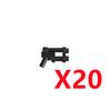 MOC War Building Blocks Movie Characters Soldier Weapons Accessories Rifle Heavy Demolition Pistol Mini Brick Gift Toy X018 DIY