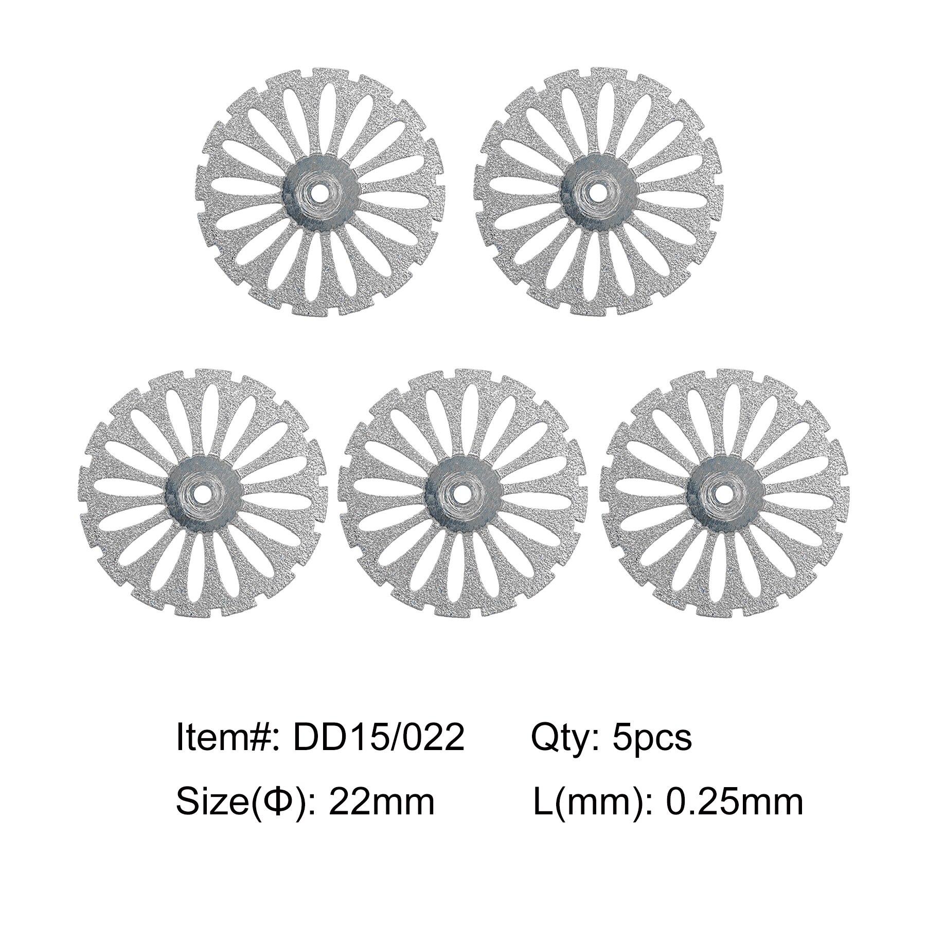 

5 шт. стоматологический алмазный диск с двухсторонней зернистой резкой DD15-022-5pcs