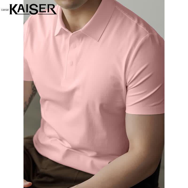 KAISER Men s Long-Staple Cotton Breathable Polo Shirt 2XL