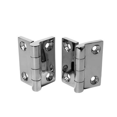 38/40/50mm Stainless Steel Butt Hinge with 4 Holes Mirror Polish Boat Hinges Solid Cast Durable Hatch Cabinet Door Hinge