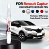 Stilou pentru repararea vopselei auto Pentru 2013-2025 RENAULT CAPTUR Accesorii pentru repararea zgârieturilor vopsea Alb QNC Portocaliu ENJ Albastru RQH Roșu Maro