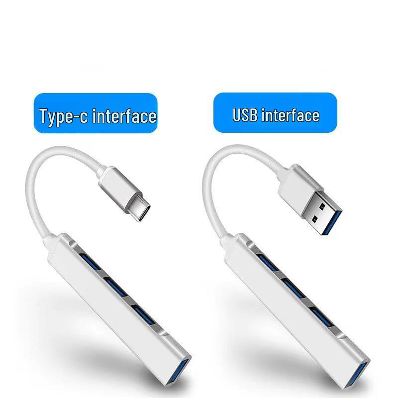 Type-C Hub Splitter Expansion Dock with Aluminum Alloy Shell for Computer Peripherals