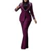 Plus Size European and American Style Women's Work Clothes in Two-Piece Suits