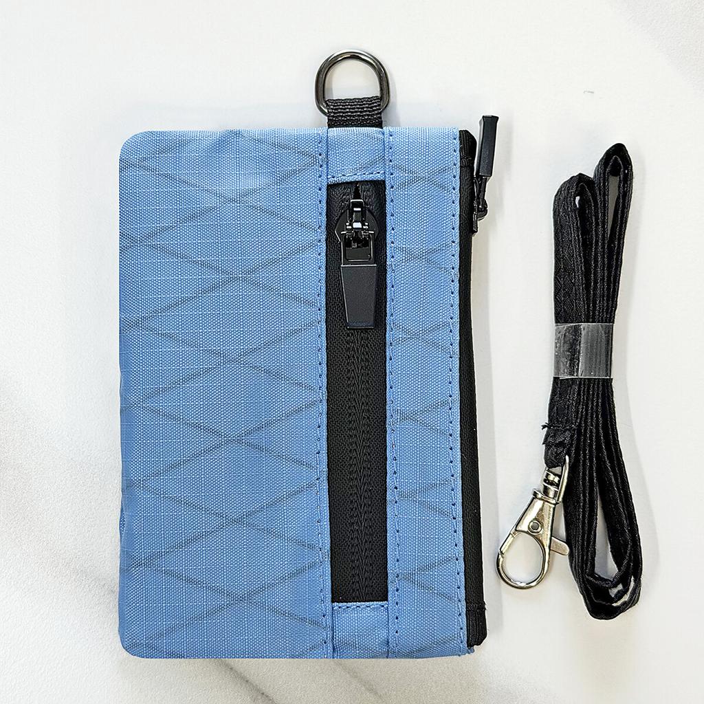 Lässiger Herren- und Damen-Mode-U-Bahn-Bus-Ausweishalter Outdoor-Sport-Schlüssel-Kleingeldfach Reißverschluss-Geldbörse Tragbare Tasche mit Lanyard