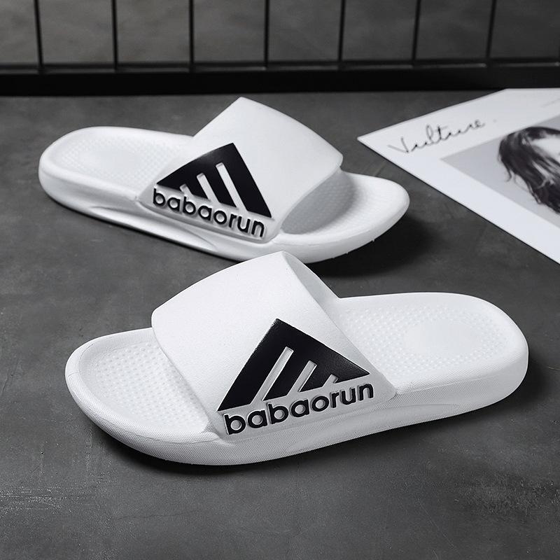 

Новые тапочки мужские летние для улицы парные толстоподошвенные износостойкие нескользящие модные студенческие пляжные крутые тапочки 44/45