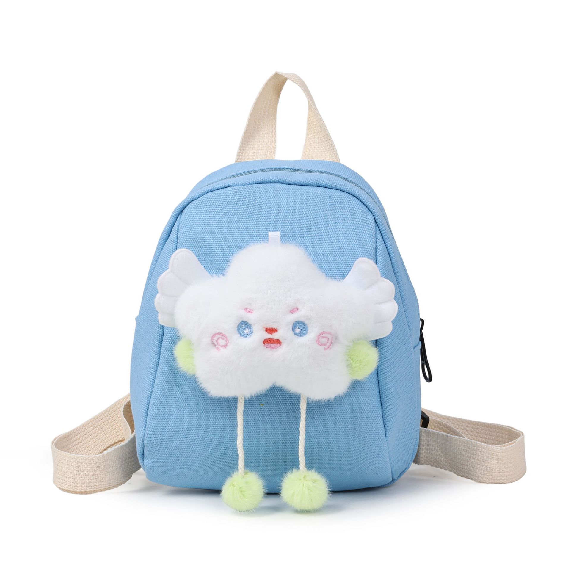 

Compact Student-style Backpack for Girls, Children, Small-sized Bag синій