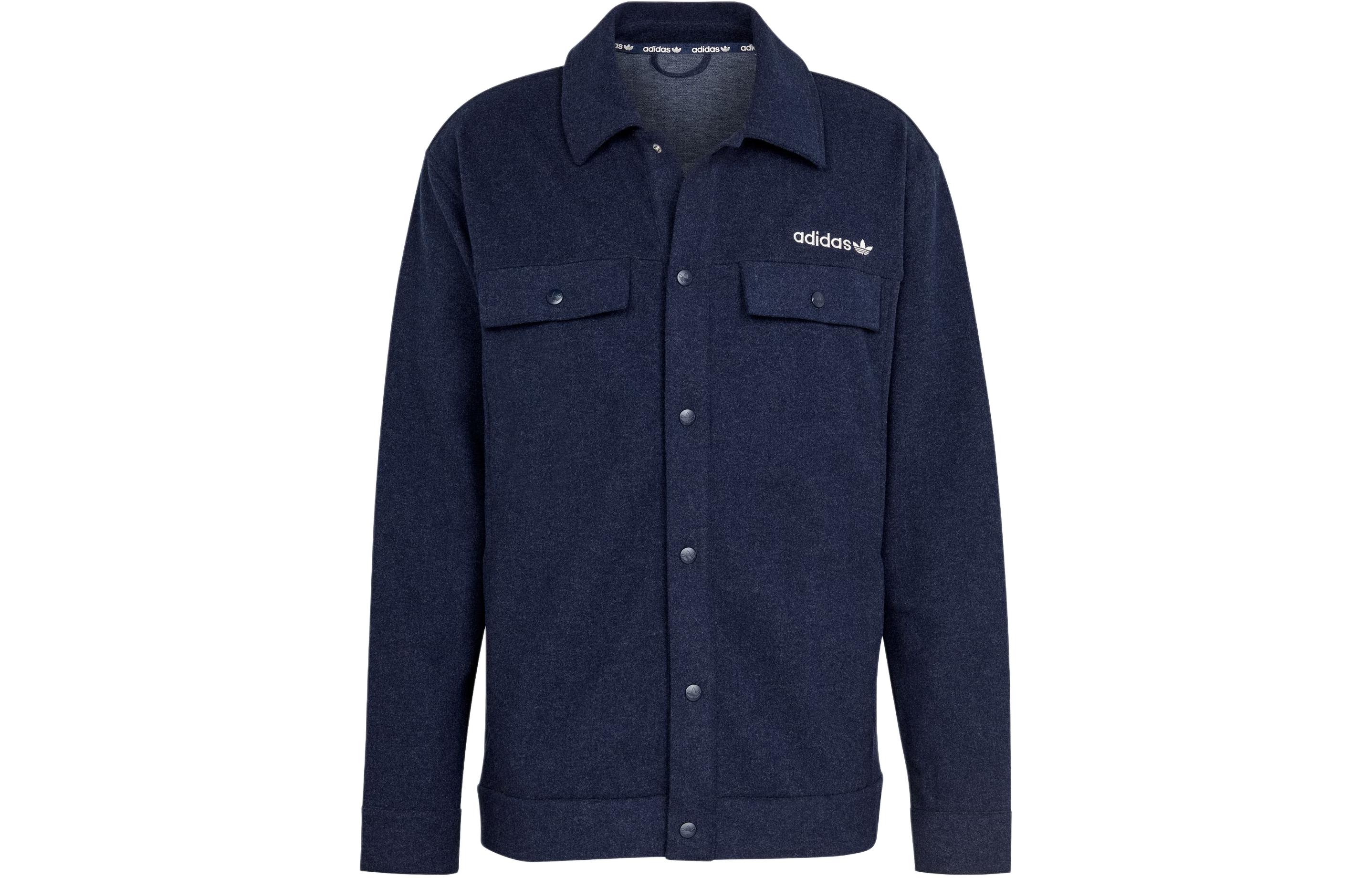 Adidas Originals Premium Overshirt Jackets & Coats Men s Dark Indigo IS2045 XL