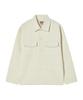 Beyond Closet [Collection Line] Cut Collar Tailored Cotton Jacket Ivory