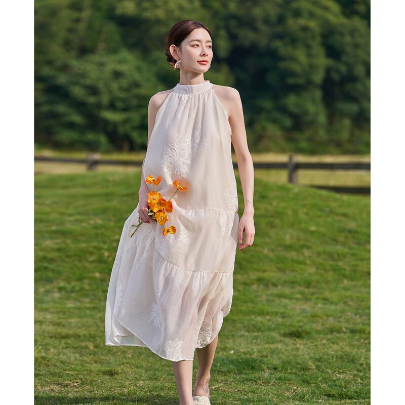 

Mocana Women s Urban Halter A-line Midi Dress L