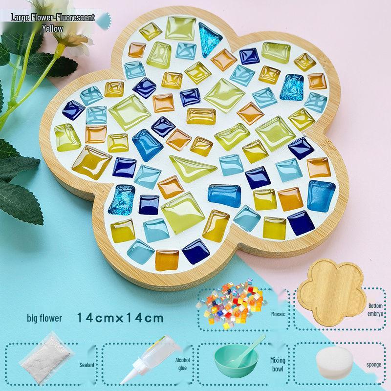 Handmade Mosaic Coaster DIY Kit for Students – Perfect for Mother's Day & Kindergarten Activities