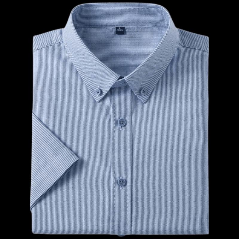VEE KELLEN Men s Striped Short-Sleeve Cotton Shirt M