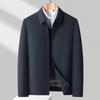Men's Lapel Removable Down Jacket Casual Middle-aged and Elderly Warm Down Jacket