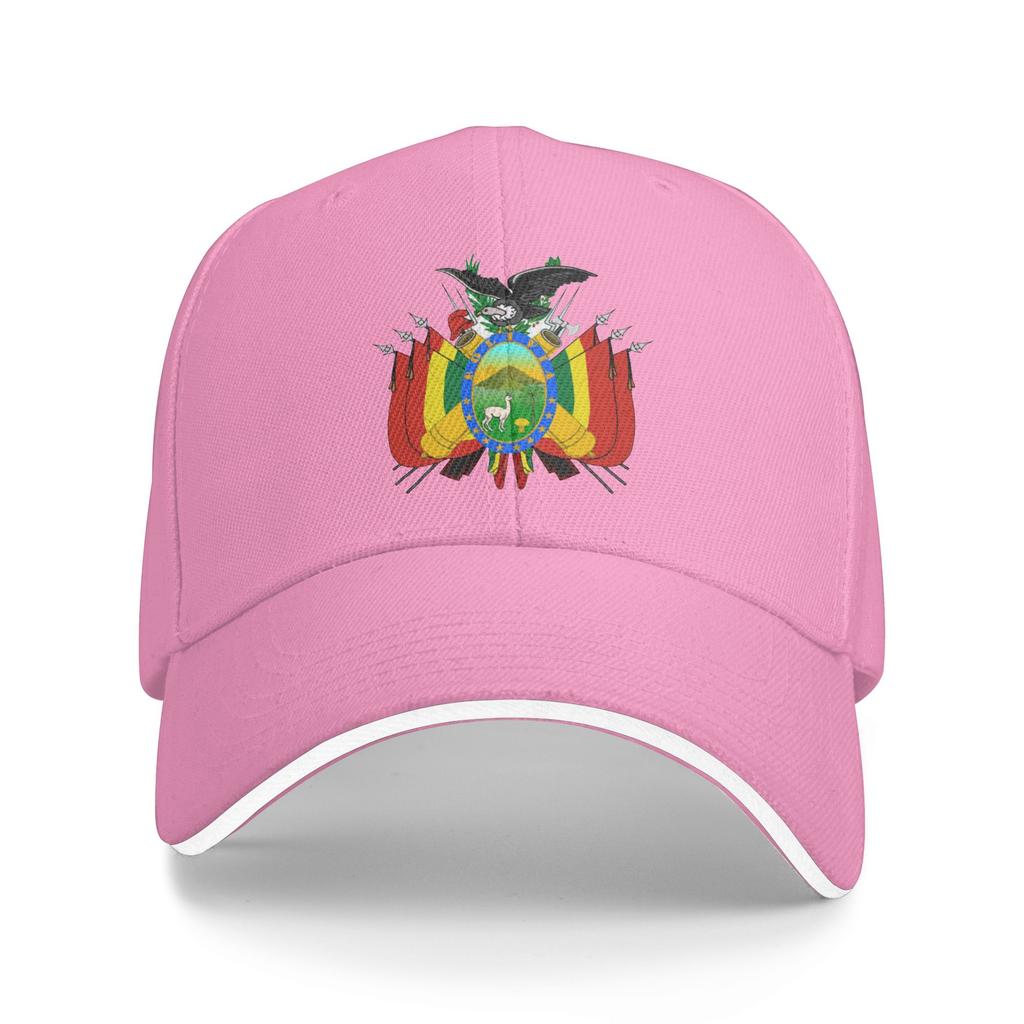 Znak Bolívie a Národní symbol Custom Baseballové čepice Pánské Dospělý Muž Plážová Ochrana před sluncem Klobouk Hip Hop Trucker Cap