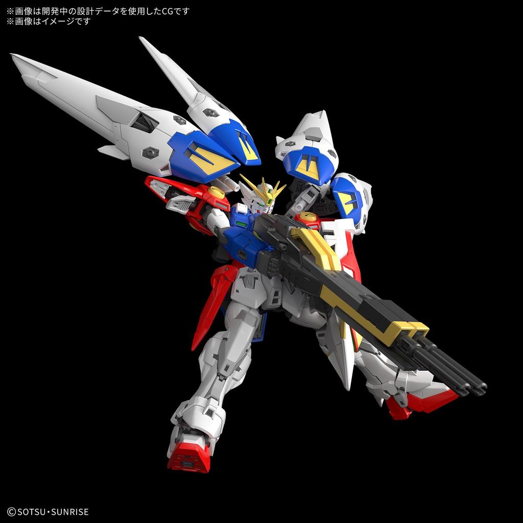 BANDAI SPIRITS RG New Mobile Suit Gundam Wing Wing Gundam Zero Scale Plastic Model 1/144 Pre-Colored