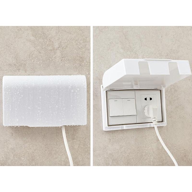 Double 86 Type Switch Self-Adhesive Waterproof Cover Wall Switch Anti Splash Box