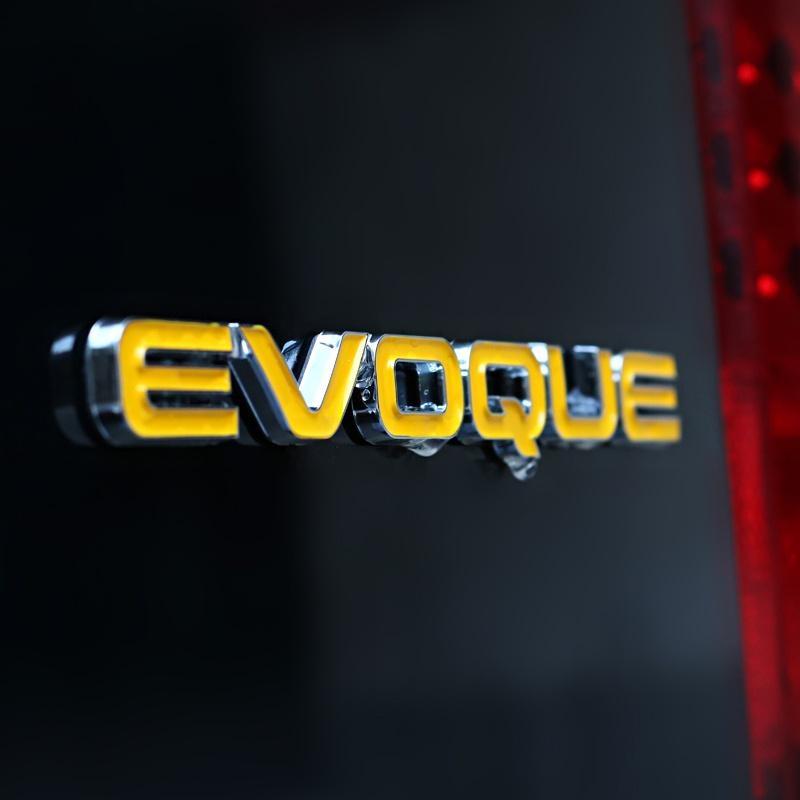 Hochwertiges Metall Chrom Umrüstung EVOQUE Emblem Heck Logo 3D Aufkleber für Rover LRX EVOQUE Auto Styling Zubehör