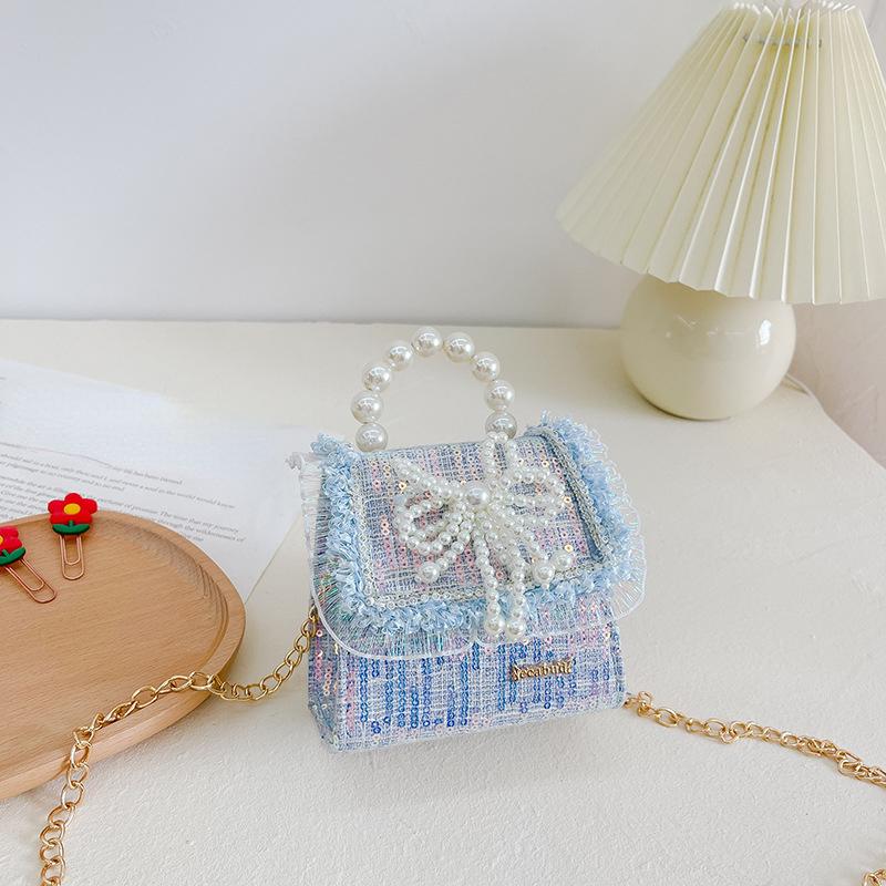 Kids Fashion Bag Cute Princess Crossbody Bags For Girls Tote Hand Bag Kawaii Bowknot Messenger Bag Toddler Purses And Handbags