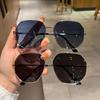 Unisex Sunglasses, Enlarged And Widened, Big Face, Thin, Uv-Proof Sunglasses, Metal Driving Sunglasses