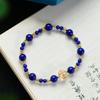 Kinesisk Stil Lapis Lazuli 925 Silver Vajra Armband