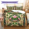 Egyptian Mural Pattern Bedding Quilt Set Quilt Cover Pillowcase Home Decoration Birthday Gift (1 * Duvet Cover + 2 * Pillowcase, Without Core)