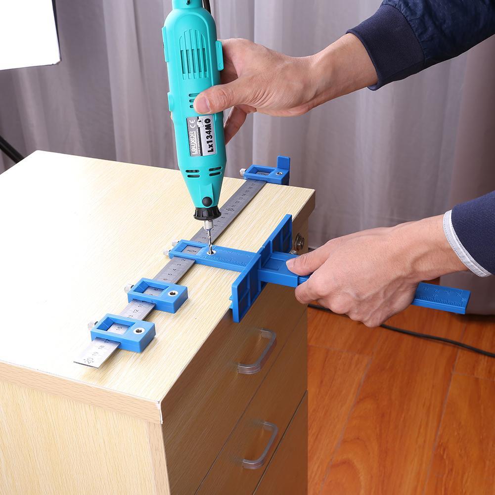 Hole Punch Jig Tool Drill Guide Sleeve for Cabinet Hardware Woodworking Drilling