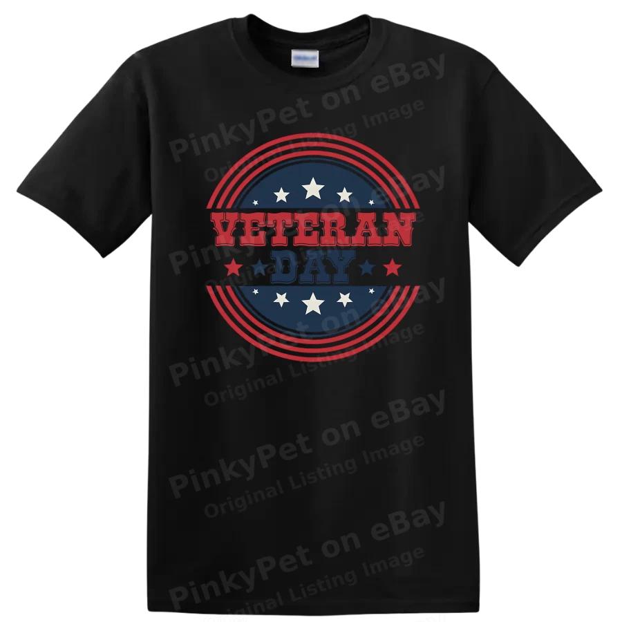 Veteran Day T Shirt Celebrate Holiday Pride Patriotic Tee Red White Blue