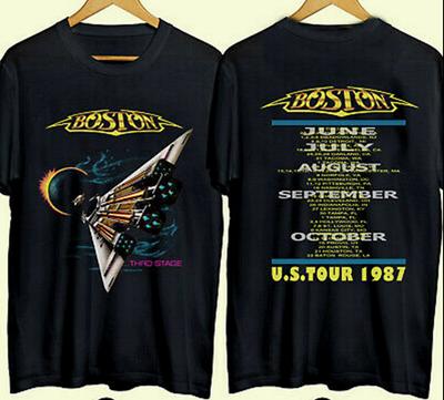 26 Rare Vintage Boston Rock Band Black T Shirt. Unisex T-Shirt