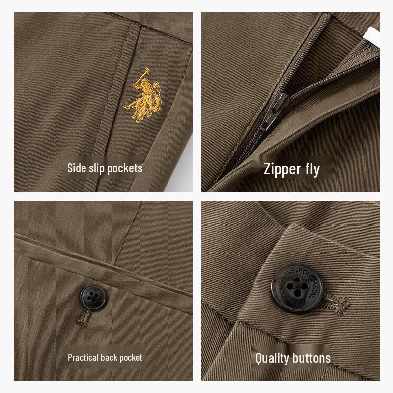 U.S. POLO ASSN. Men's Relaxed Fit Straight-Leg Wrinkle-Free Pants