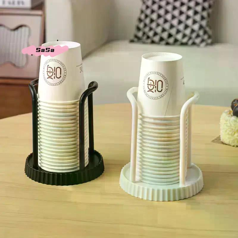 S-Kitchen Paper Cup Holder Disposables Cups Picker Multifunctional Desktop Cup Storage Rack Household Coffee Cup Holder For Home