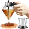200ml Bal Dağıtıcı Elmas Şekilli Cam Yağ Dağıtıcı Çok Amaçlı Yağ Şişesi Sirke ve Sos Dağıtıcıları Mutfak Aleti