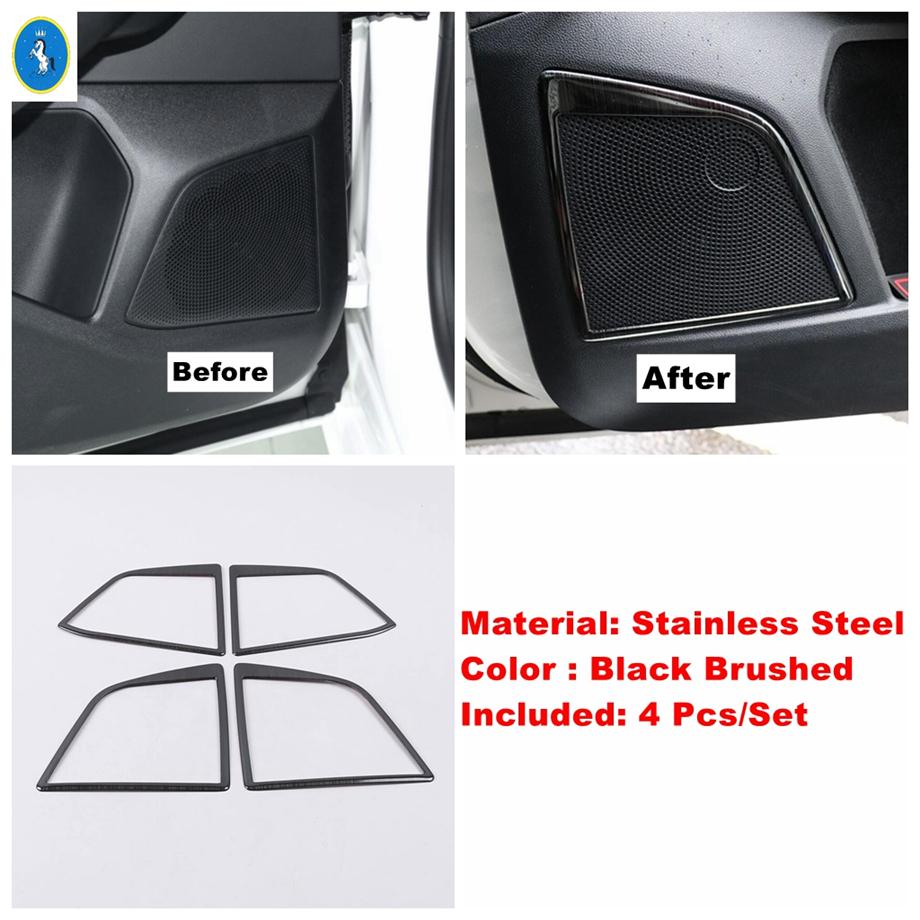 Schwarzes gebürstetes Style Frontlüftungsgitter / Türlautsprecher / Scheinwerferschalter Abdeckung Zierleisten Zubehör für Ford Focus MK4 - 2025