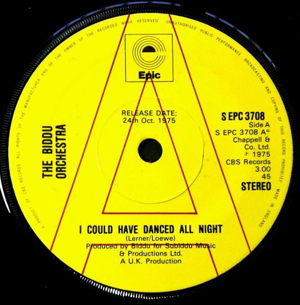 

7inch Record BIDDU ORCHESTRA I Could Have Danced All Night Jum SEPC3708 Epic 1975 UK SoulFunk Used