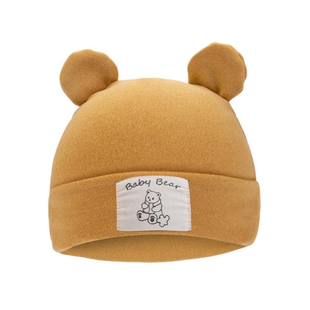 Windproof Beanies Bonnet Cute Bear Ear Ear Protection Cap New Pullover Hat  Autumn Winter