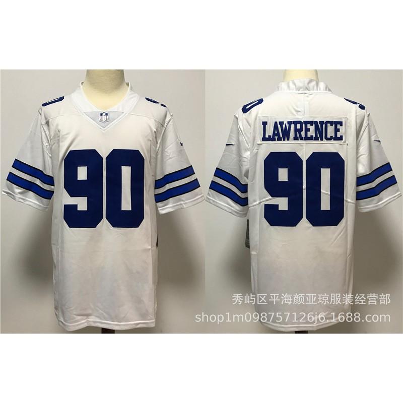 Camiseta Bordada de Rugby Estilo Dallas Cowboys de la NFL para Hombre Uniforme de Fútbol Top Ropa Casual para Fans