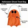 Classic Halloween Trick Or Treat Bag or Candy for Kids, Cute Ghost with Handle, Oxford Cloth Snack Holder Party Favors Kids Goodie Bags