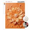 Pearl Painting Kit 3D Gold Flower Jewelry Art Handmade DIY Home Decoration Painting Wall Decor Relief Craft Gift