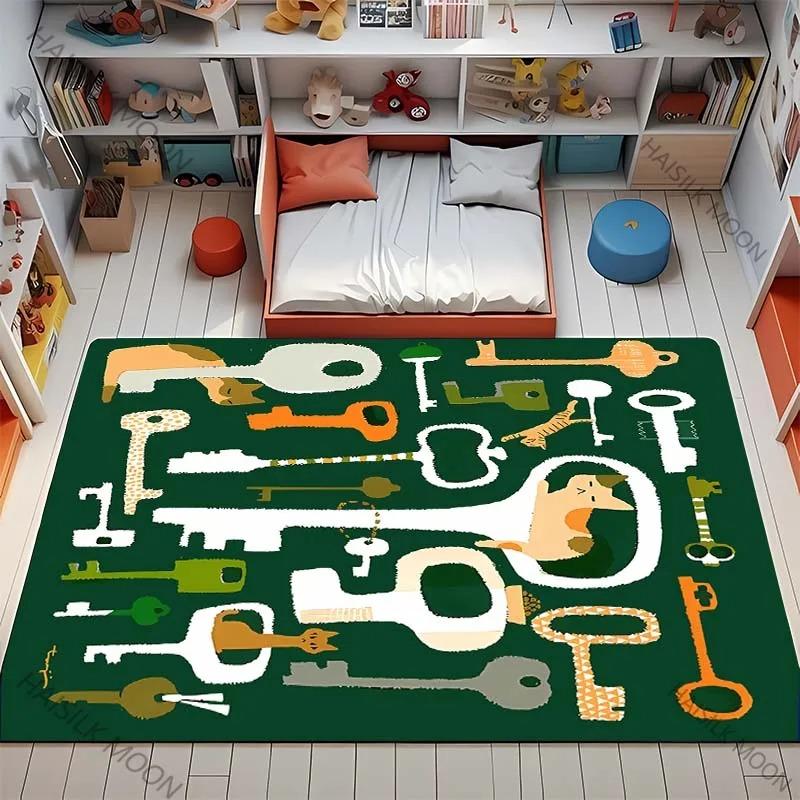 Cartoon Cat Carpet Mat Rug Home Decoration Pink Sweet Heart Play Mat Kids Room Bedroom Floor Mat Carpets for Living Room