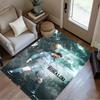 Ronaldo's Legendary Journey Area Rug Design for Hallway Bedrooms Dormitory Entryway Antislip Carpet Decorate Offices Best for Christmas